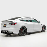 Vorsteiner Aero Volta Side Skirts Carbon Fiber 2x2 Glossy Fits Tesla Model 3