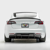 Vorsteiner Aero Volta Decklid Spoiler Carbon Fiber 2x2 Glossy Fits Tesla Model 3