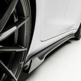 Vorsteiner Aero Volta Side Skirts Carbon Fiber 2x2 Glossy Fits Tesla Model 3