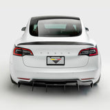 Vorsteiner Aero Volta Decklid Spoiler Carbon Fiber 2x2 Glossy Fits Tesla Model 3