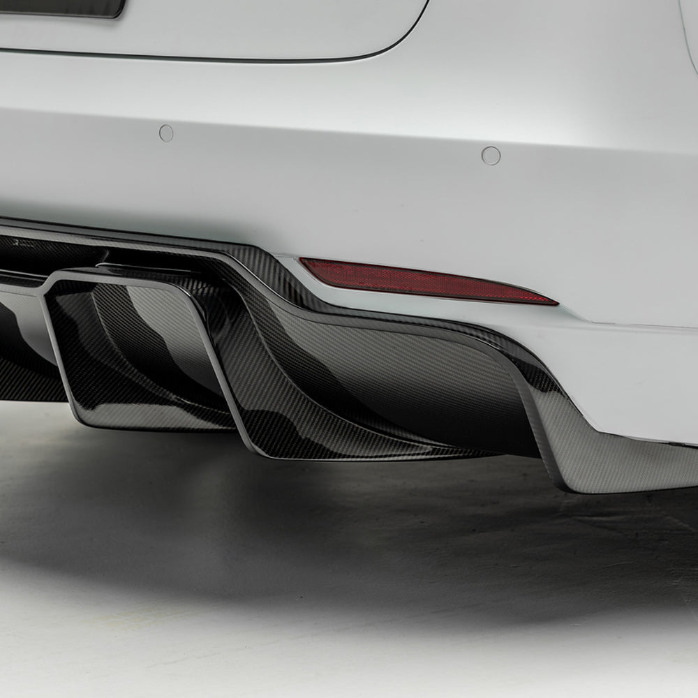 Vorsteiner Aero Volta Rear Diffuser TrackEdition Carbon Fiber Fits Tesla Model 3