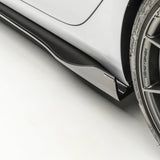 Vorsteiner Aero Volta Side Skirts Carbon Fiber 2x2 Glossy Fits Tesla Model 3