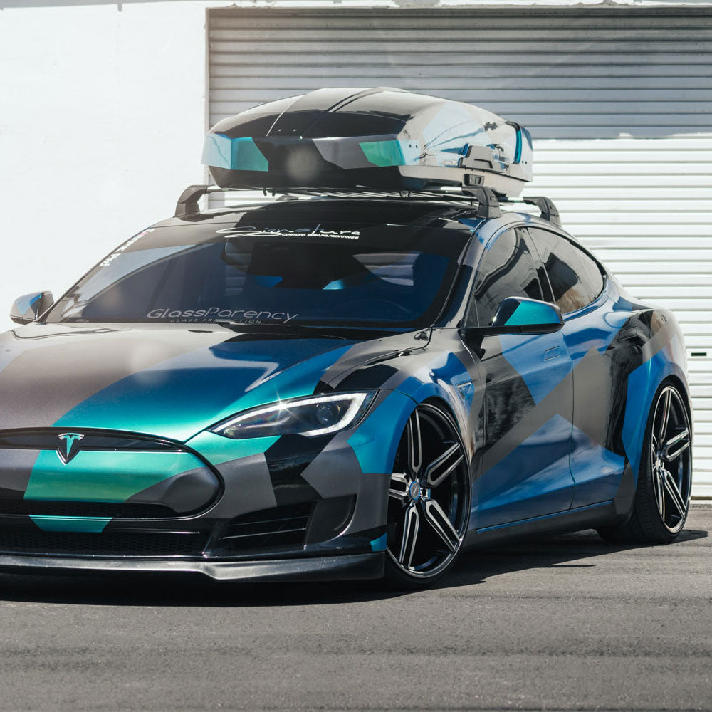 19" Vossen HF1 Black 19x8.5 19x8.5 1093 Concave Wheels Rims Fits Audi B7 A4 Quat