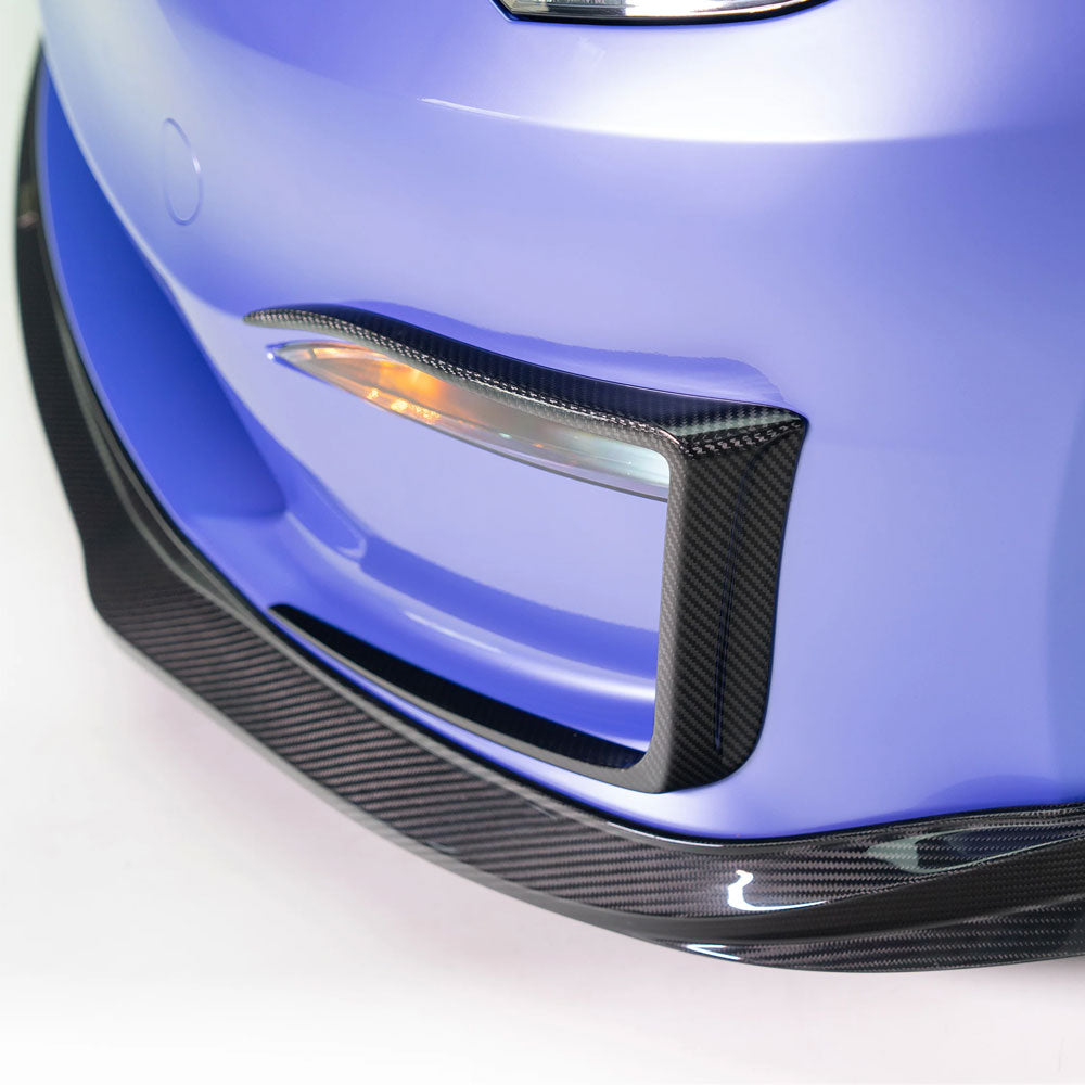 Vorsteiner Aero VRS Add On Bumper Flares Carbon Fiber Glossy Fits Tesla S Plaid