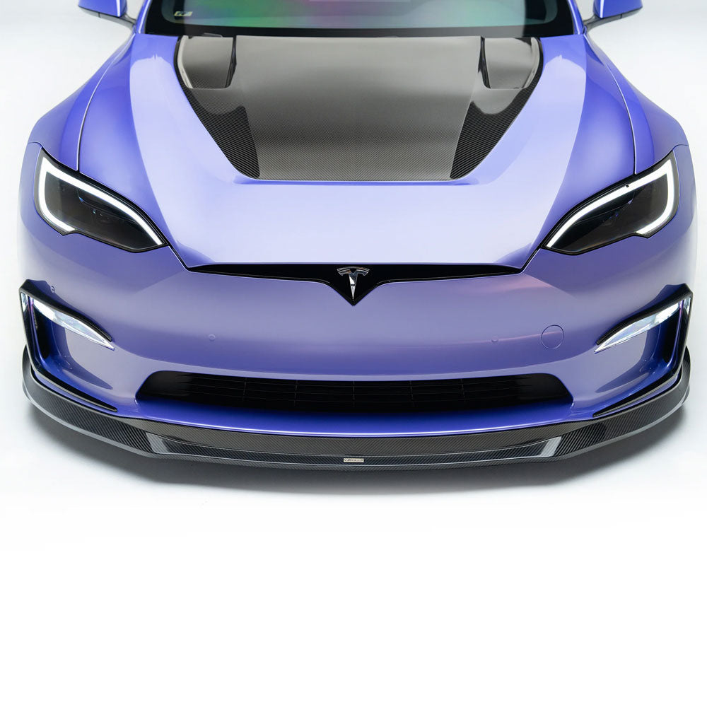 Vorsteiner Aero VRS Add On Bumper Flares Carbon Fiber Glossy Fits Tesla S Plaid