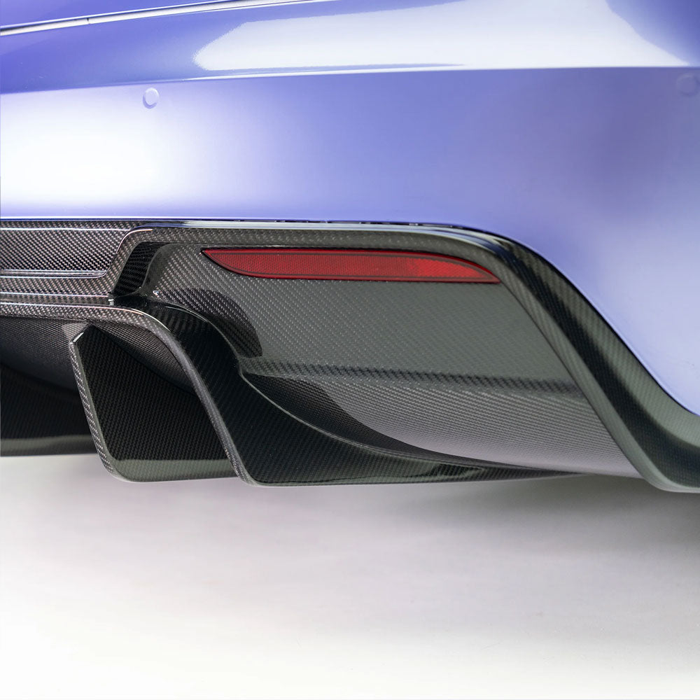 Vorsteiner Aero VRS Rear Diffuser Carbon Fiber 2x2 Glossy Fits Tesla S Plaid