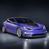 Vorsteiner Aero VRS Front Spoiler Carbon Fiber 2x2 Glossy Fits Tesla S Plaid