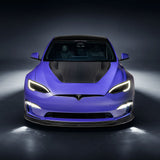 Vorsteiner Aero VRS Front Spoiler Carbon Fiber 2x2 Glossy Fits Tesla S Plaid
