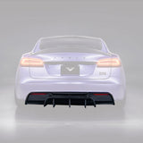 Vorsteiner Aero VRS Rear Diffuser Carbon Fiber 2x2 Glossy Fits Tesla S Plaid