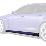 Vorsteiner Aero VRS Side Skirts Carbon Fiber 2x2 Glossy Fits Tesla Model S Plaid