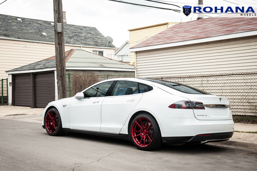 20" ROHANA RFX2 RED FORGED CONCAVE WHEELS RIMS FITS HYUNDAI GENESIS COUPE