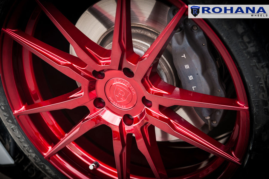20" ROHANA RFX2 RED FORGED CONCAVE WHEELS RIMS FITS INFINITI G35 COUPE