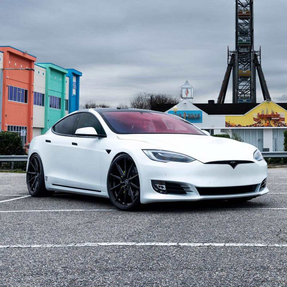 19" Vossen HF3 Black 19X8.5 19X9.5 1411 Concave Wheels Rims Fits Tesla Model 3