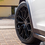 22" Gianelle Monte Carlo Silver 22x9 Concave Wheels Rims Fits Lexus RX350 RX450h