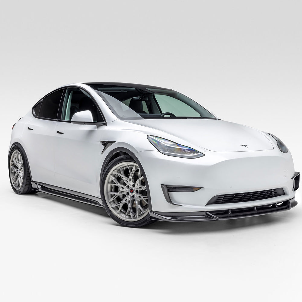 Vorsteiner Aero Add On Bumper Flares Carbon Fiber 2x2 Glossy Fits Tesla Model Y