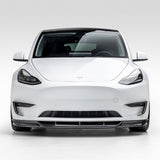 Vorsteiner Aero Front Spoiler Carbon Fiber 2x2 Glossy Fits Tesla Model Y