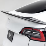 Vorsteiner Aero Decklid Spoiler Carbon Fiber 2x2 Glossy Fits Tesla Model Y