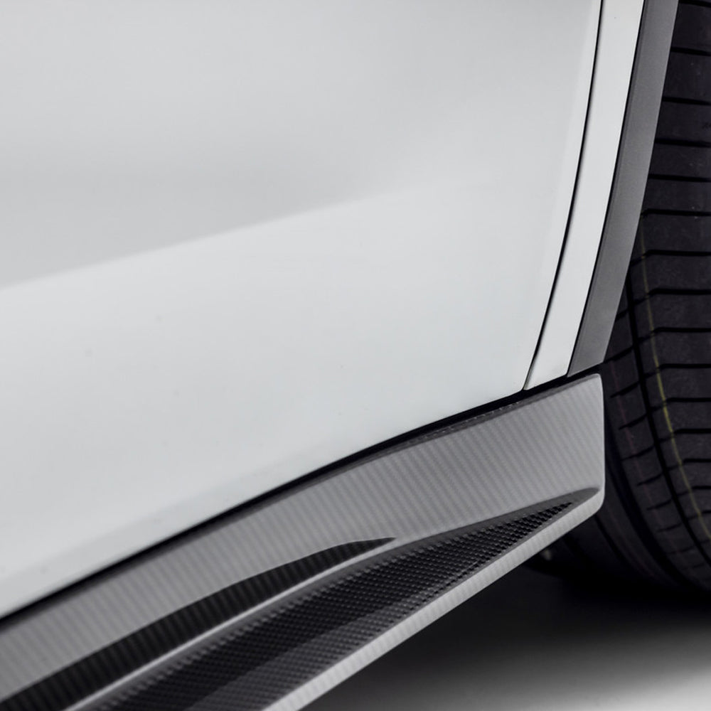 Vorsteiner Aero Side Skirts Carbon Fiber 2x2 Glossy Fits Tesla Model Y