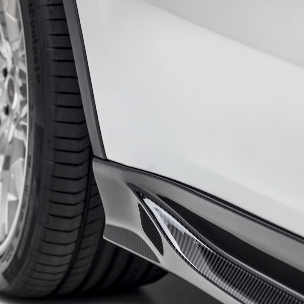 Vorsteiner Aero Side Skirts Carbon Fiber 2x2 Glossy Fits Tesla Model Y