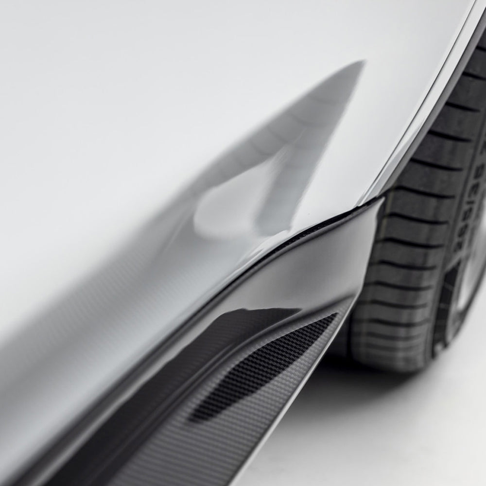Vorsteiner Aero Side Skirts Carbon Fiber 2x2 Glossy Fits Tesla Model Y