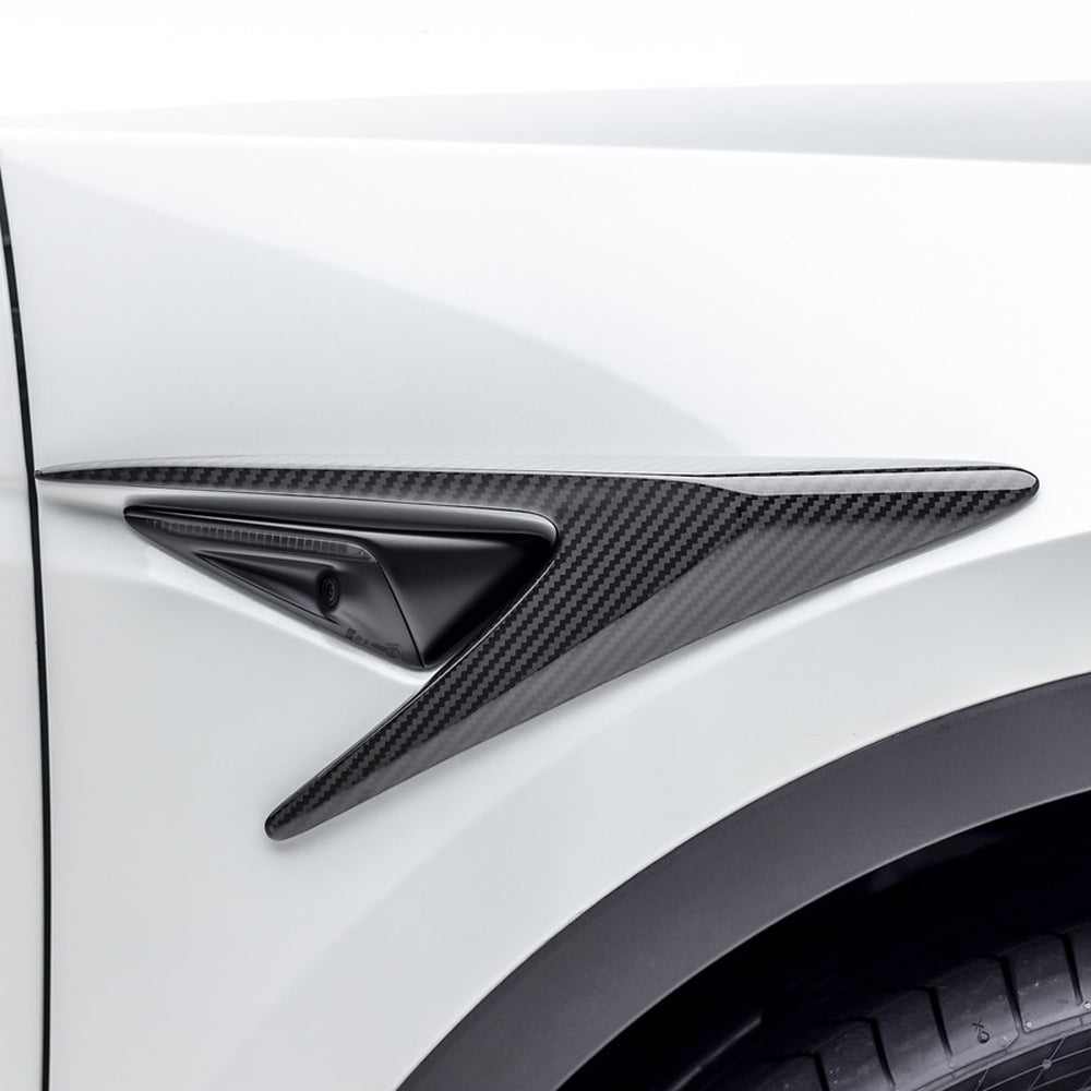 Vorsteiner Aero Add On Fender Vents Carbon Fiber 2x2 Glossy Fits Tesla Model Y