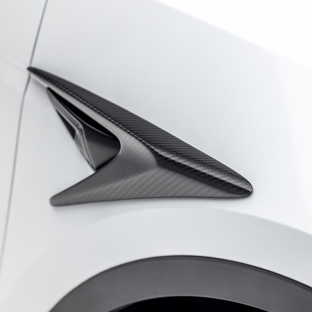 Vorsteiner Aero Add On Fender Vents Carbon Fiber 2x2 Glossy Fits Tesla Model Y