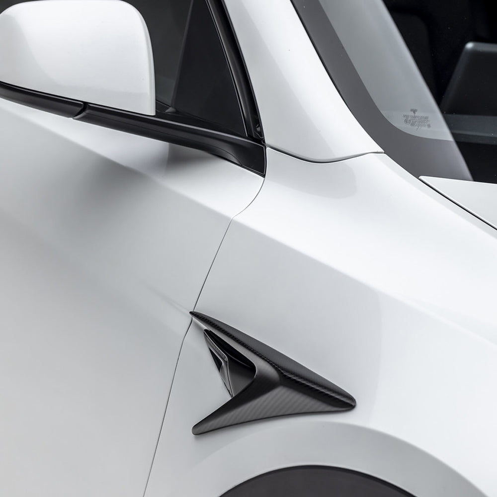 Vorsteiner Aero Add On Fender Vents Carbon Fiber 2x2 Glossy Fits Tesla Model Y