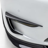 Vorsteiner Aero Add On Bumper Flares Carbon Fiber 2x2 Glossy Fits Tesla Model Y