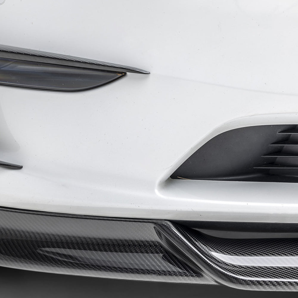 Vorsteiner Aero Front Spoiler Carbon Fiber 2x2 Glossy Fits Tesla Model Y