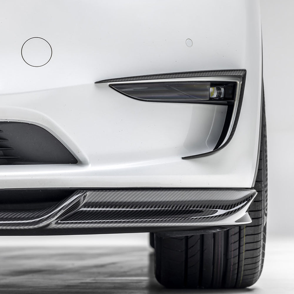 Vorsteiner Aero Front Spoiler Carbon Fiber 2x2 Glossy Fits Tesla Model Y