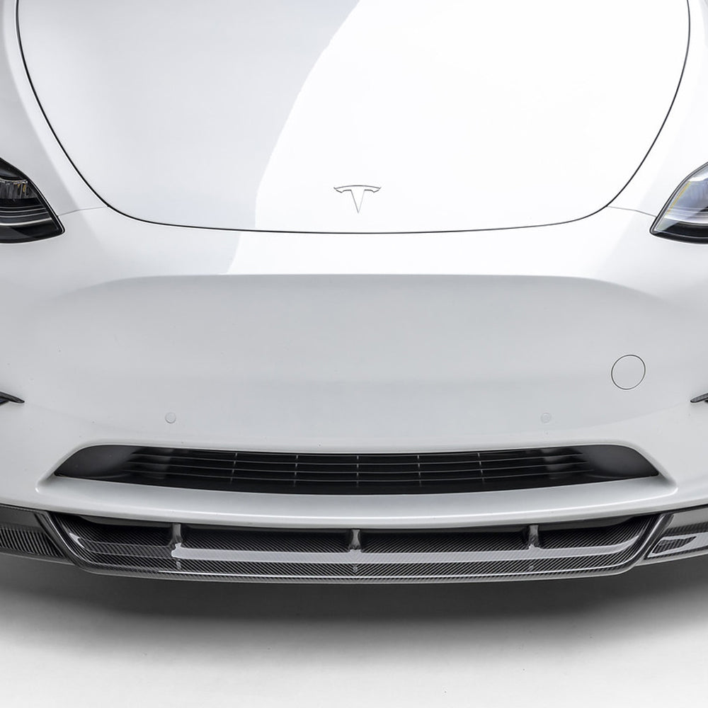 Vorsteiner Aero Front Spoiler Carbon Fiber 2x2 Glossy Fits Tesla Model Y