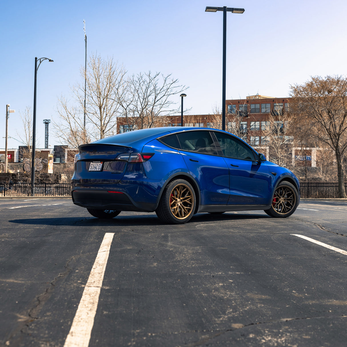19" Rohana RFC3 Bronze 19x8.5 19x9.5 Concave Wheels Rims Fits Tesla Model 3