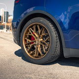 19" Rohana RFC3 Bronze 19x8.5 19x9.5 Concave Wheels Rims Fits Tesla Model 3