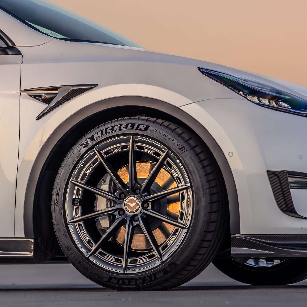 20" Vorsteiner VFX 001 Forged Concave Graphite Wheels Rims Fits Tesla Model Y
