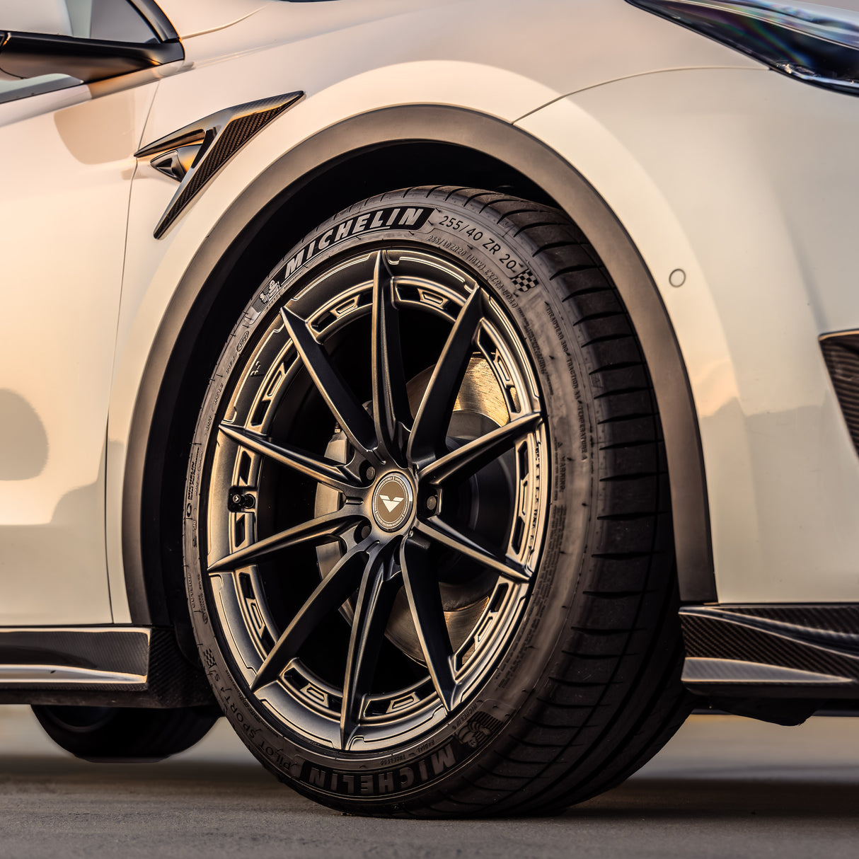 20" Vorsteiner VFX 001 Forged Concave Graphite Wheels Rims Fits Tesla Model Y