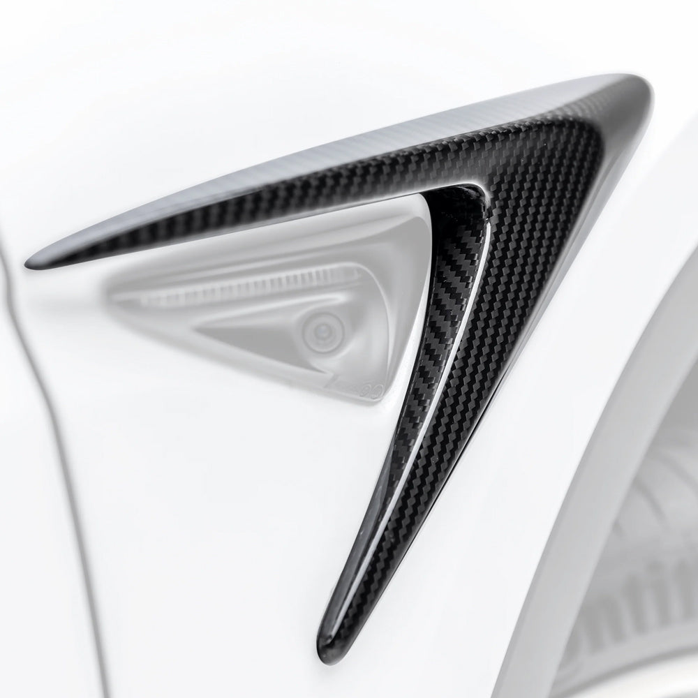Vorsteiner Aero Add On Fender Vents Carbon Fiber 2x2 Glossy Fits Tesla Model Y
