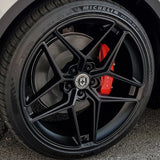 22" HRE FF11 Black 22x9.5 Forged Concave Wheels Rims Fits Ford Mustang Mach-E