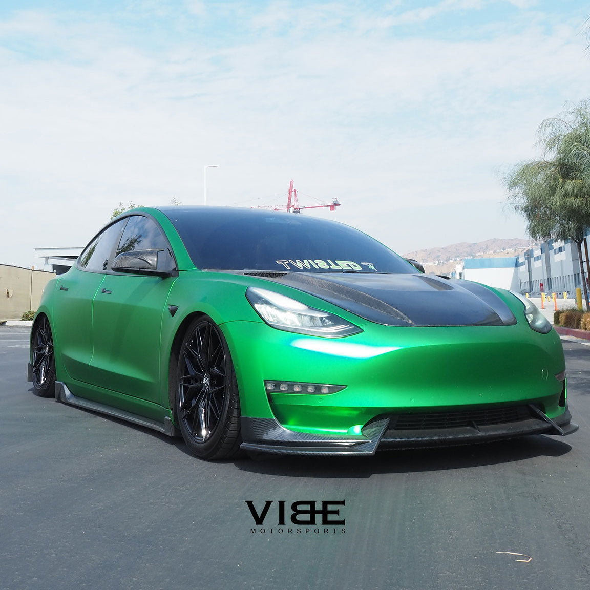 19" Rohana RFX17 Black Forged Concave Wheels Rims Fits Tesla Model 3