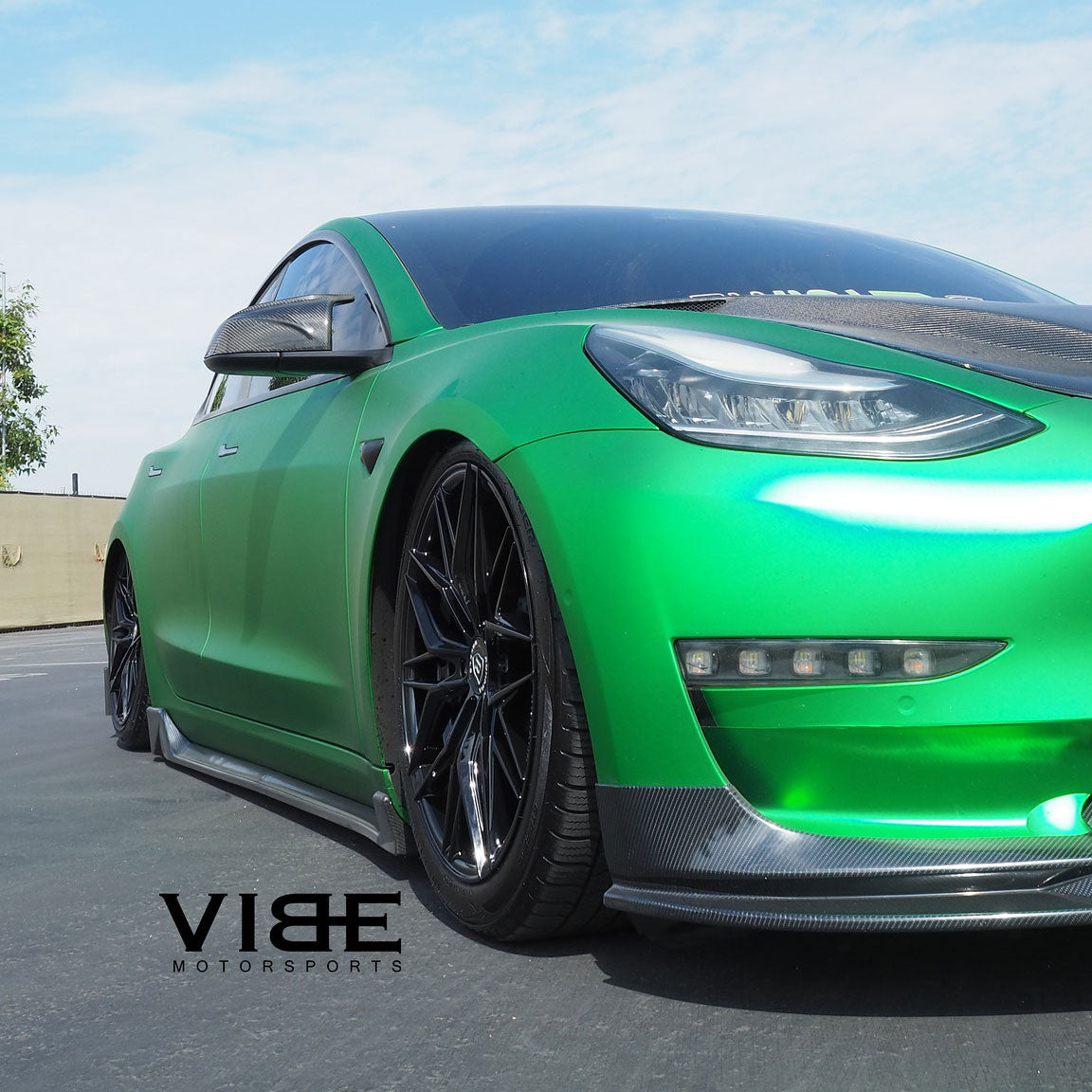 19" Rohana RFX17 Black Forged Concave Wheels Rims Fits Tesla Model 3