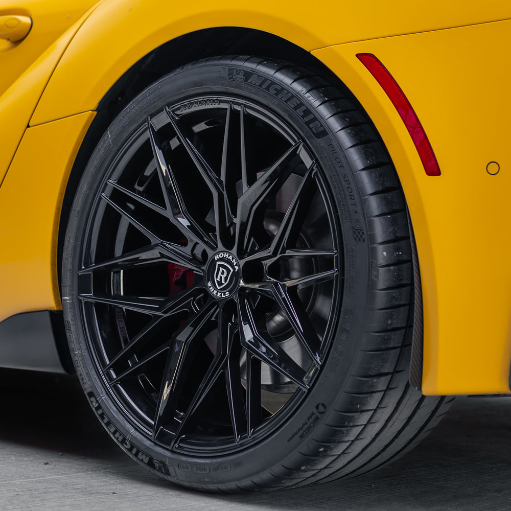 20" Rohana RFX17 Black Forged Concave Wheels Rims Fits Porsche Panamera