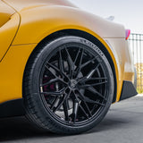 20" Rohana RFX17 Black Forged Concave Wheels Rims Fits Porsche Panamera