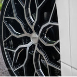 19" Vossen HF2 Black 19X9.5 19X10.5 1197 Concave Wheels Rims Fits Nissan 370Z