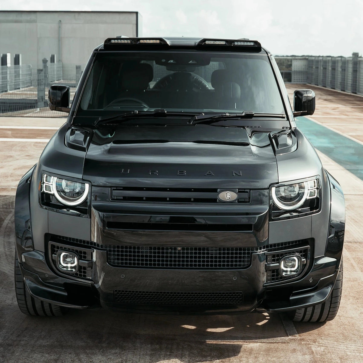 Urban Widetrack Defender with URBAN hood lettering and UA icon badges