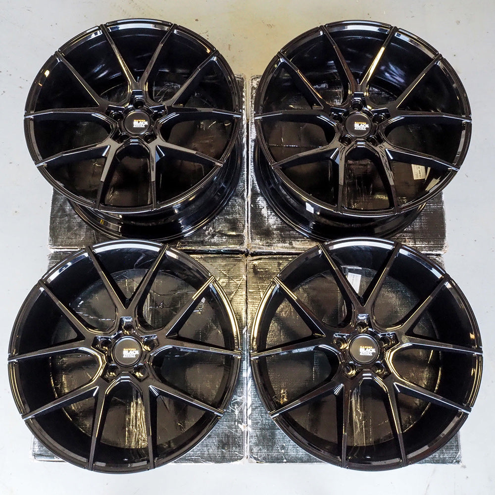21" SAVINI BM14 GLOSS BLACK CONCAVE WHEELS RIMS FITS DODGE CHALLENGER CHARGER