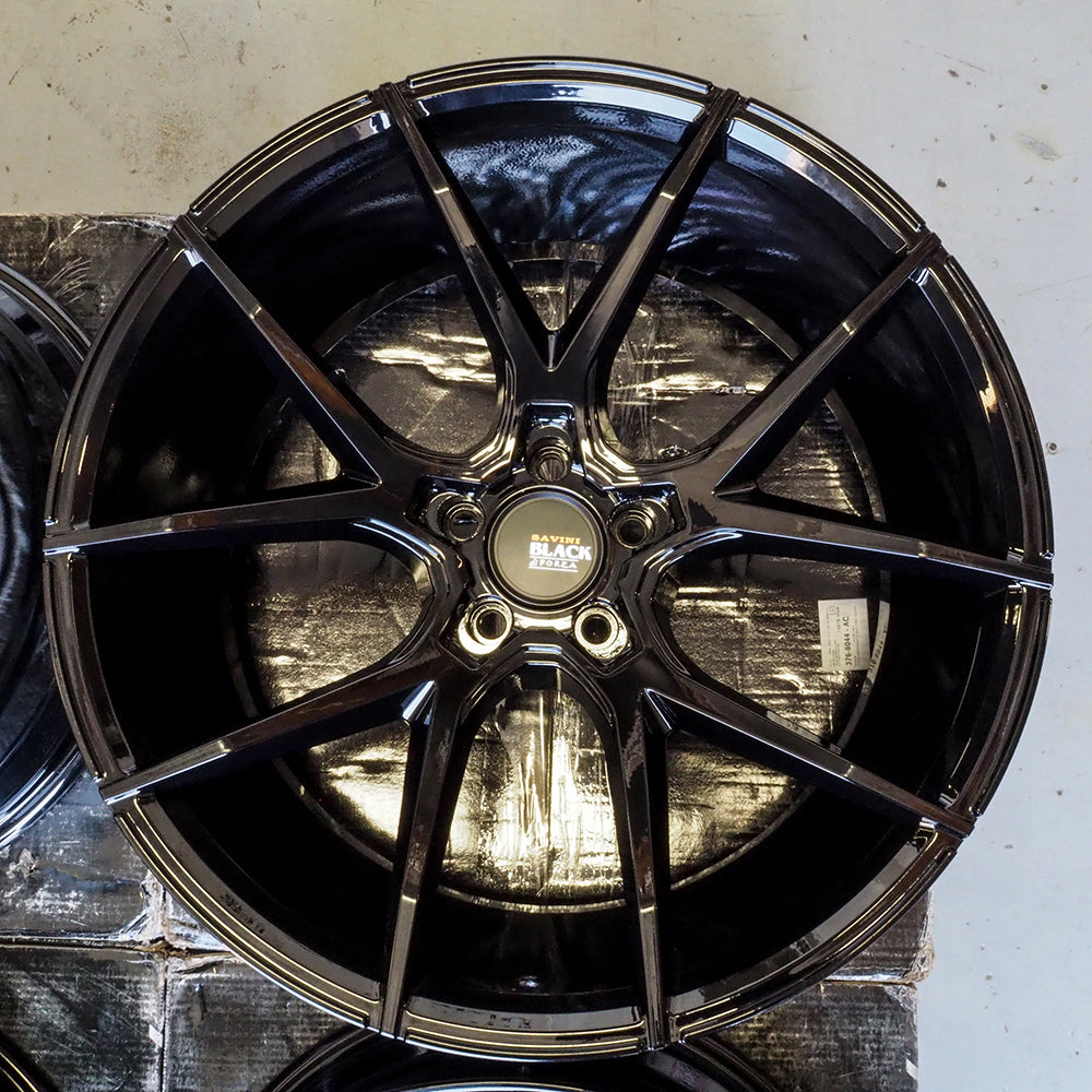 21" SAVINI BM14 GLOSS BLACK CONCAVE WHEELS RIMS FITS DODGE CHALLENGER CHARGER