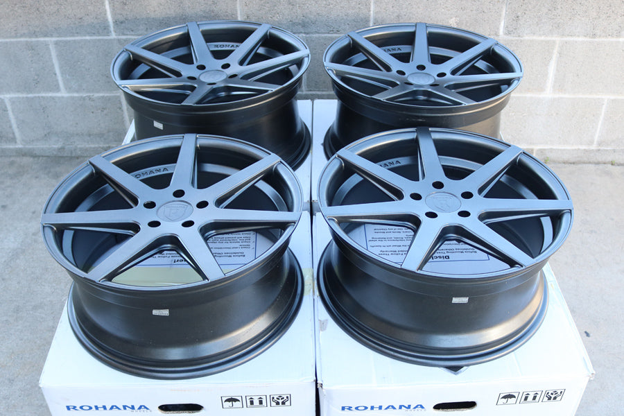 19" ROHANA RC7 GRAPHITE CONCAVE WHEELS RIMS FITS LEXUS IS250 IS350