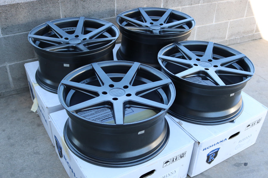 19" ROHANA RC7 GRAPHITE CONCAVE WHEELS RIMS FITS LEXUS IS250 IS350