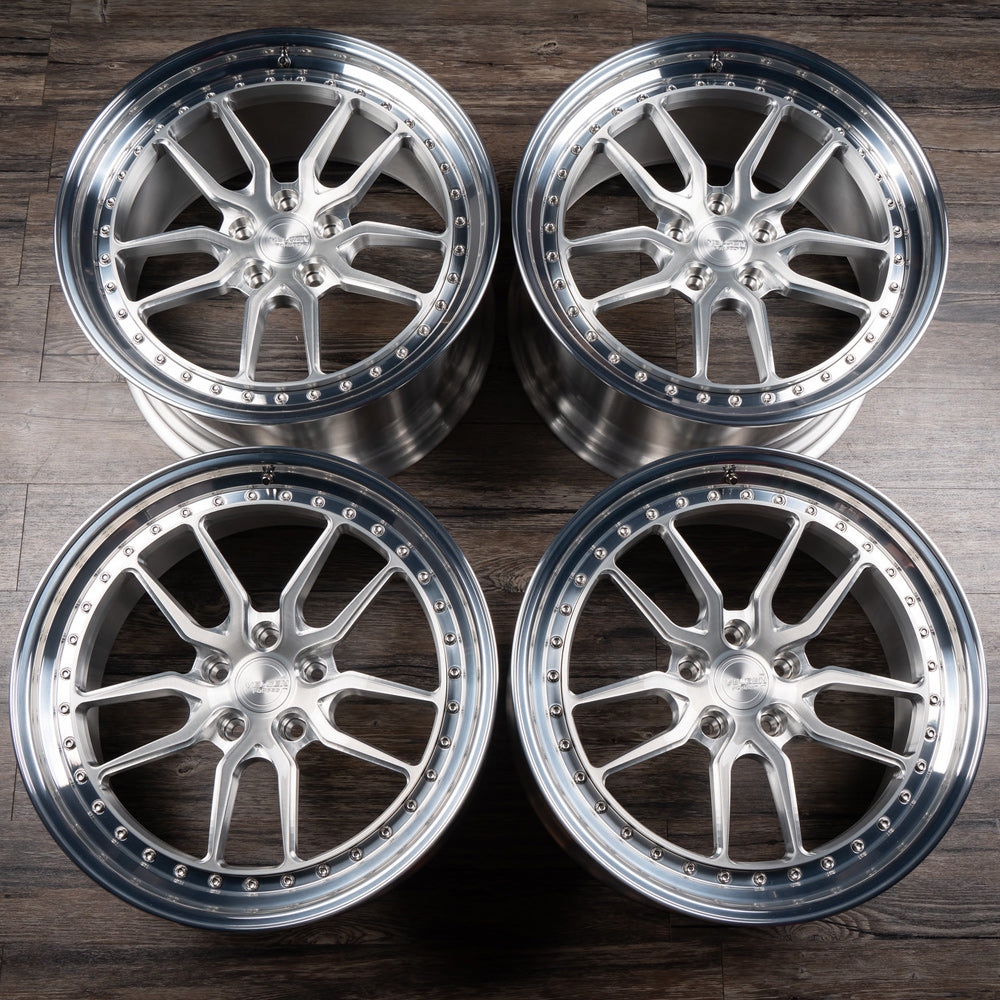 19/20" Velgen SL10 Silver 19x9.5 20x12 Full Forged Wheels Rims Fits Corvette C8