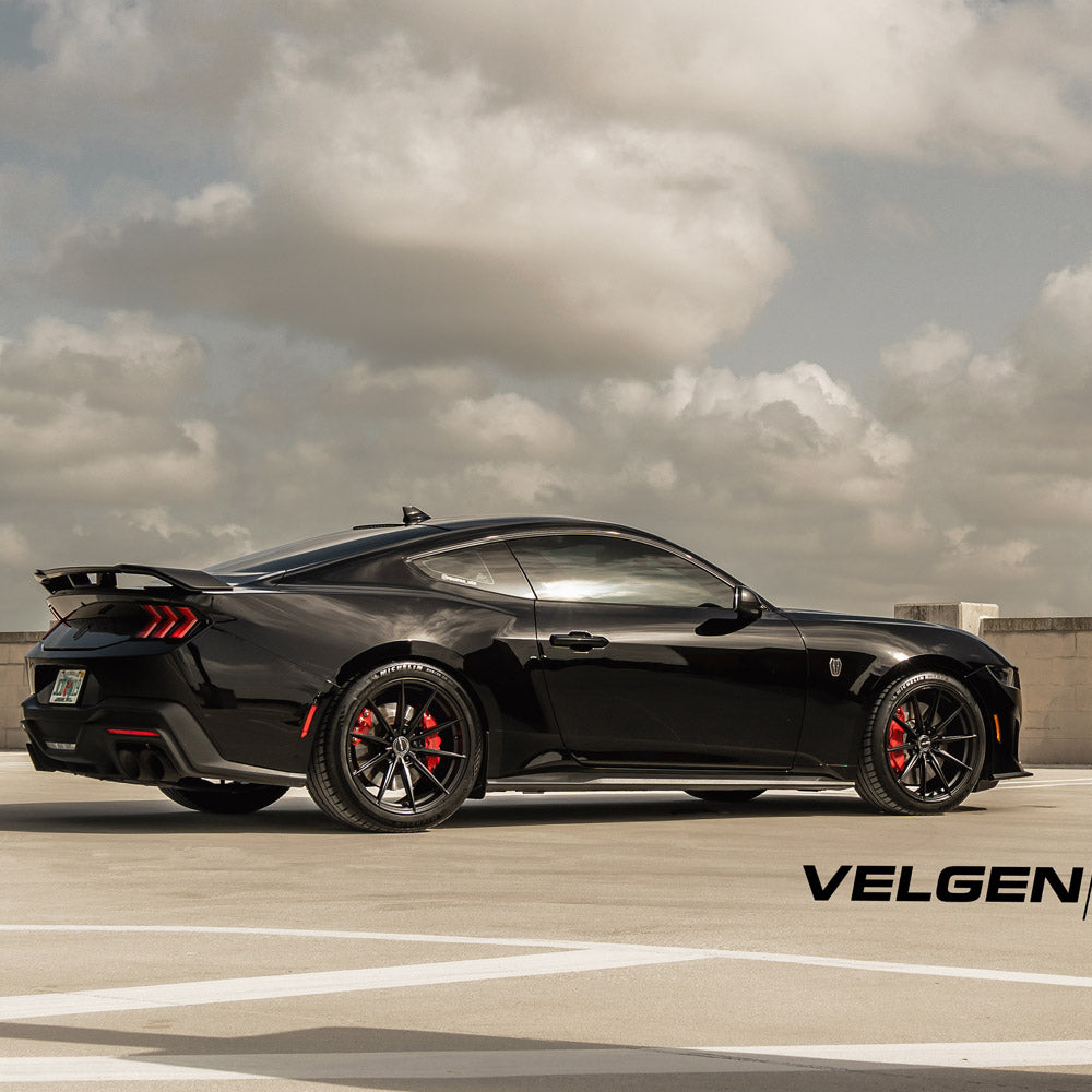 20" Velgen VF10 Satin Black Concave Wheels Rims Fits Ford Mustang