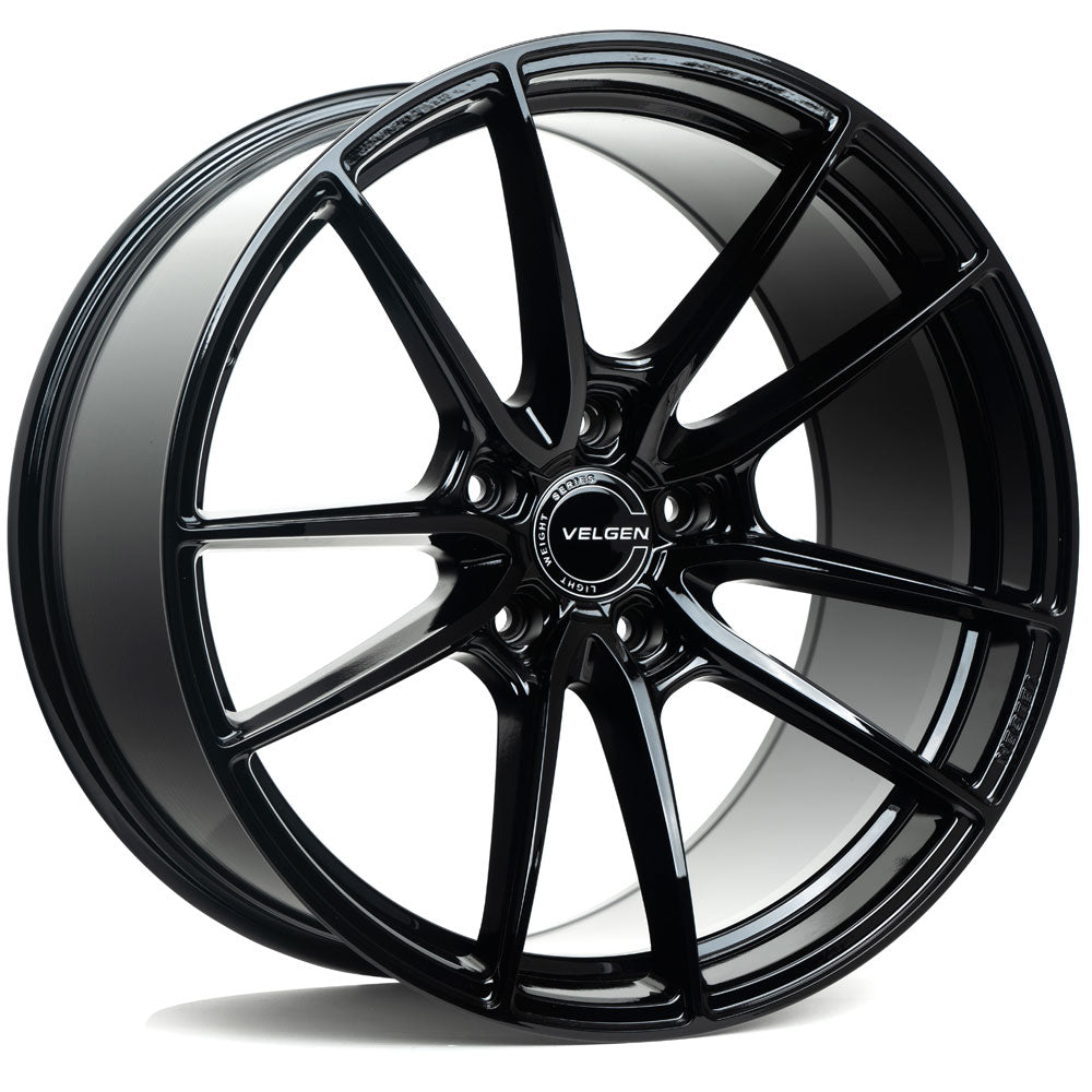 19" Velgen VF5 Gloss Black 19x9.5 19x10.5 Concave Wheels Rims Fits Tesla Model 3